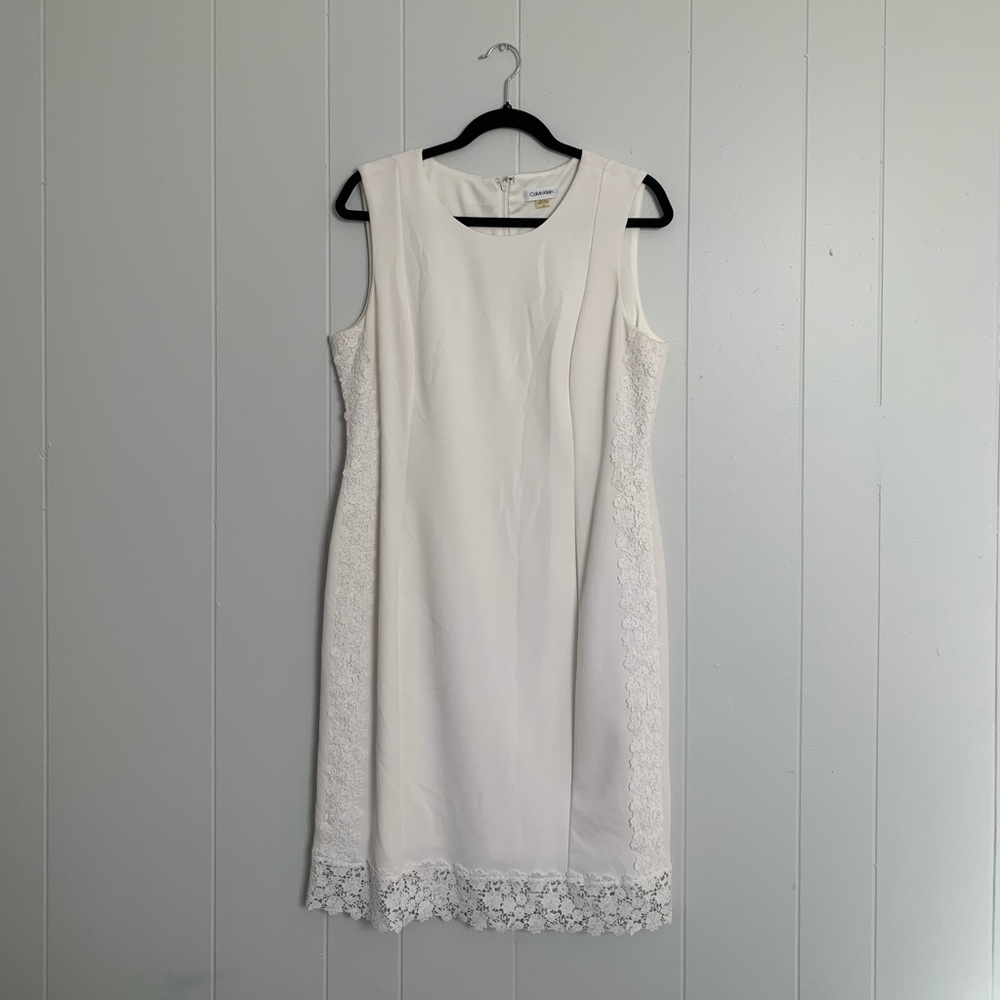 White Calvin Klein Dress